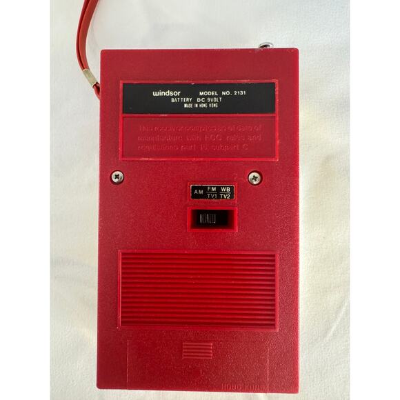 Vintage Windsor Multi-Band Pocket Radio AM, FM, Weather Model 2131 Untested - Picture 6 of 13